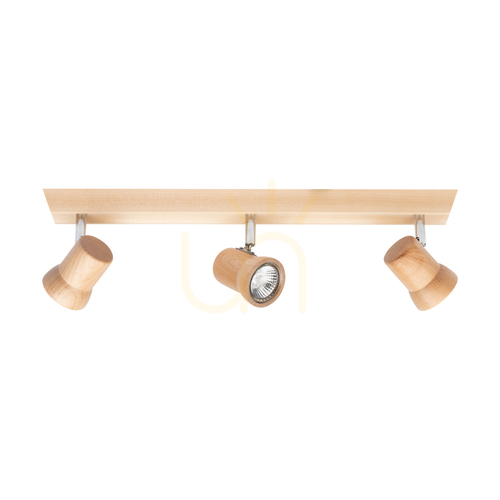 Skontrolujte Stropné svietidlo Venla, obsahuje 3 pätice GU10, max.. 5 W, breza/chróm, 49 cm