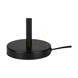 Stolná lampa Vert, 1xE27, Max. 40 W, čierny kov / čierny PVC kábel / viacfarebné tienidlo s motívom pávieho peria, Ø 25 cm small 2