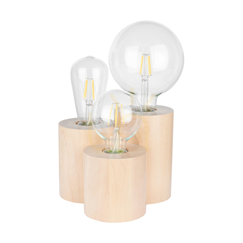 Skontrolujte Stolná lampa Vincent, 3xE27, Max. 15 W, breza/čierna, PVC kábel 19,5 cm