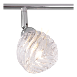 Stropné svietidlo Wave, vrátane 4 žiaroviek G9 s výkonom 28 W, chrómovaný kov/priehľadný sklenený tienidlo, 59,8 cm small 2