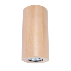Kruhové nástenné svietidlo Wooddream, 2xGU10, Max. 6 W, breza, Ø 10 cm small 0