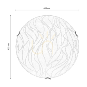 Stropné svietidlo Wisconsin, obsahuje 1x LED 2700 K 18 W, chrómový kov/biely sklenený tienidlo, Ø 40 cm small 3