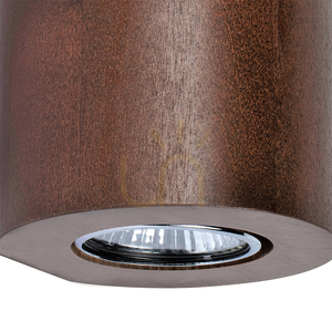 Kruhové nástenné svietidlo Wooddream, 2xGU10, Max. 6 W, bukové a orechové drevo, Ø 10 cm small 2