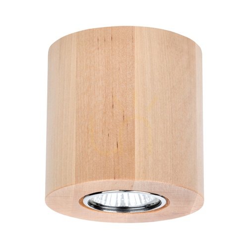 Skontrolujte Kruhové stropné svietidlo Wooddream, 1xGU10, Max. 6 W, breza, Ø 10 cm