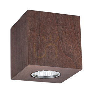 Stropné svietidlo Wooddream Square, 1xGU10, Max. 6 W, bukové a orechové drevo, 10 cm small 0