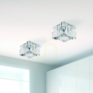 Súprava stropných svietidiel Cristaldream, obsahuje 3 LED žiarovky G4 (max.. 2,3 W), číre sklo, s napájacím zdrojom, 8 cm small 2