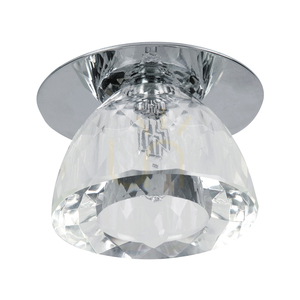 Súprava stropných svietidiel Cristaldream, obsahuje 3 LED žiarovky G4 (max.. 2,3 W), chrómový kov/priehľadné sklo, s napájacím zdrojom, Ø 8 cm small 1