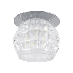 Súprava stropných svietidiel Cristaldream, obsahuje 3 LED žiarovky G4 (max.. 2,3 W), chrómový kov/priehľadné sklo, s napájacím zdrojom, Ø 8 cm small 1