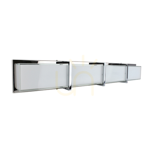Skontrolujte Nástenná lampa Zoey, vrátane LED žiarovky 3000K 40 W, chrómový kov/biely sklenený tienidlo, 89 cm