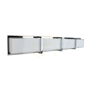 Nástenná lampa Zoey, vrátane LED žiarovky 3000K 40 W, chrómový kov/biely sklenený tienidlo, 89 cm small 0