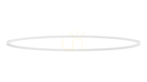 Kruh LUMINES, typ FLEXA, priemer 950 mm, biely lak. small 0