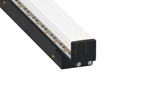 Skontrolujte LED súprava LUMINES SOLVIA pre lištu GENESIS, čierny elox, 1 m, 12 W, 2700 K, 48 V DC