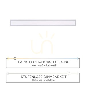 Stropný LED panel Paul Neuhaus FLAT 16537-16-O biely 100 × 10 cm CCT small 5