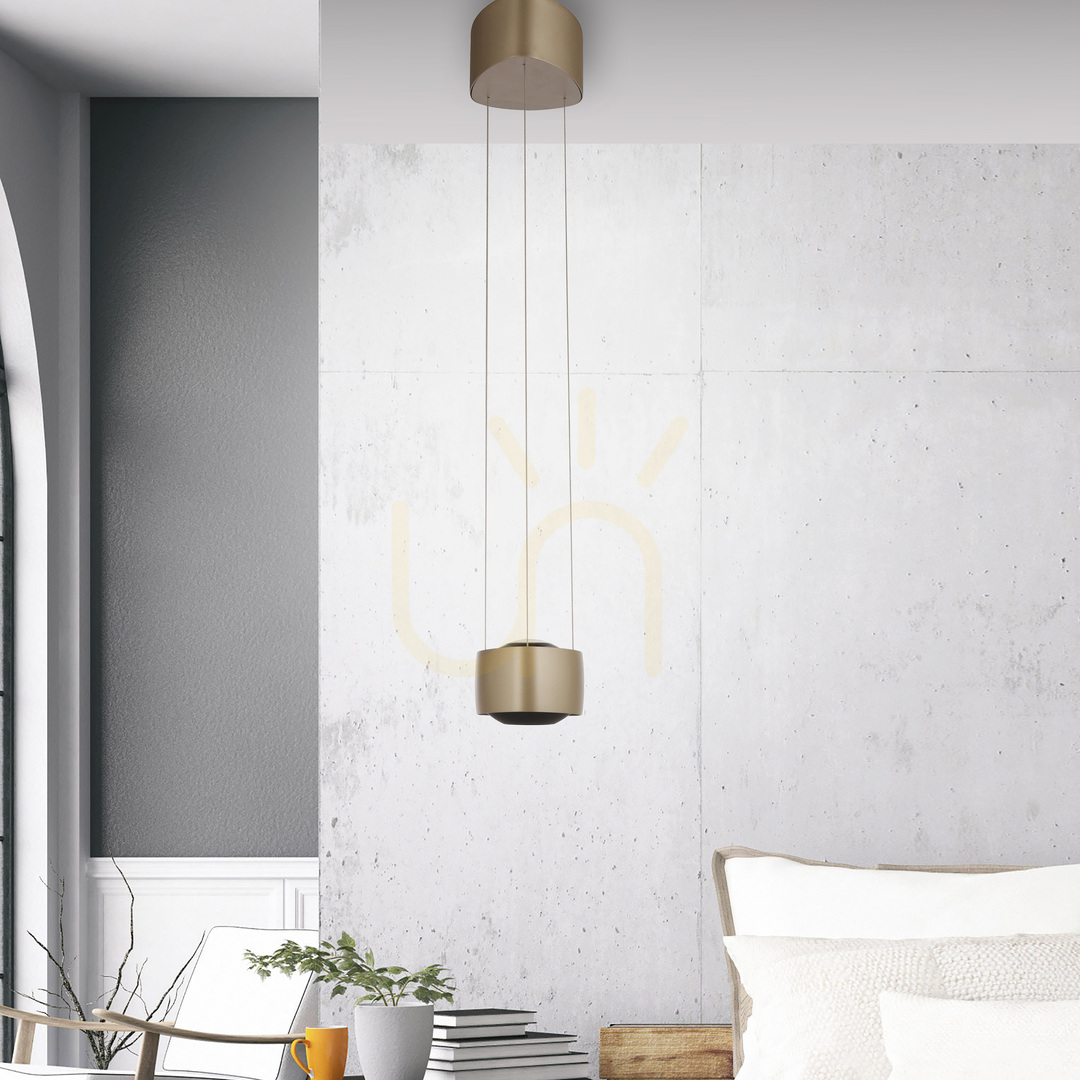 vyhliadka Q-STRETTO 2657-97 Hnedé závesné svietidlo s 2 LED diódami Q-STRETTO 2657-97 Hnedé závesné svietidlo s 2 LED diódami