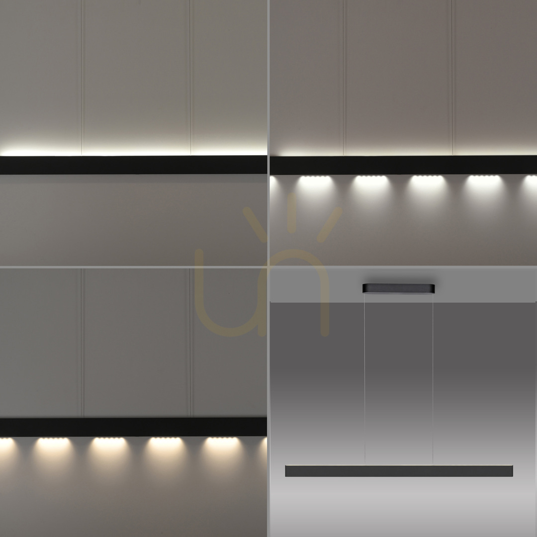 vyhliadka Q-STRETTO 2687-18 Čierne závesné svietidlo s 2 LED diódami Q-STRETTO 2687-18 Čierne závesné svietidlo s 2 LED diódami