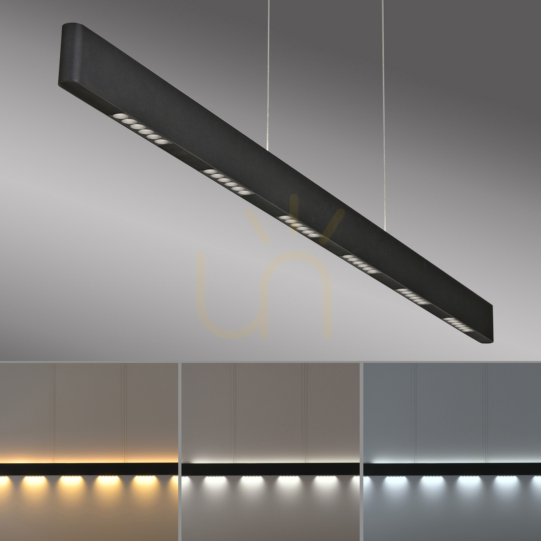 vyhliadka Q-STRETTO 2687-18 Čierne závesné svietidlo s 2 LED diódami Q-STRETTO 2687-18 Čierne závesné svietidlo s 2 LED diódami