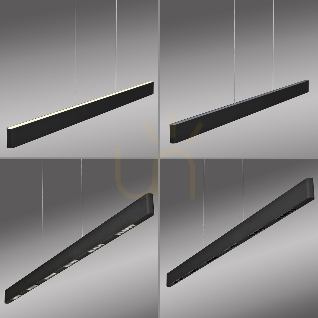 Náhľad Q-STRETTO 2687-18 Čierne závesné svietidlo s 2 LED diódami Q-STRETTO 2687-18 Čierne závesné svietidlo s 2 LED diódami