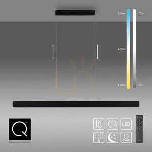 Q-STRETTO 2687-18 Čierne závesné svietidlo s 2 LED diódami 6 Q-STRETTO 2687-18 Čierne závesné svietidlo s 2 LED diódami small 6