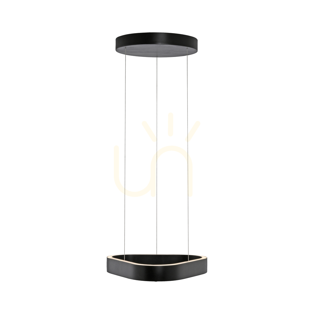 vyhliadka Q-STRETTO 2689-18 Čierne závesné svietidlo s 2 LED diódami Q-STRETTO 2689-18 Čierne závesné svietidlo s 2 LED diódami