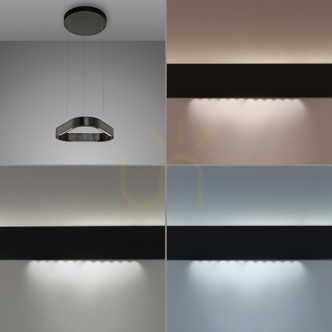 Náhľad Q-STRETTO 2689-18 Čierne závesné svietidlo s 2 LED diódami Q-STRETTO 2689-18 Čierne závesné svietidlo s 2 LED diódami