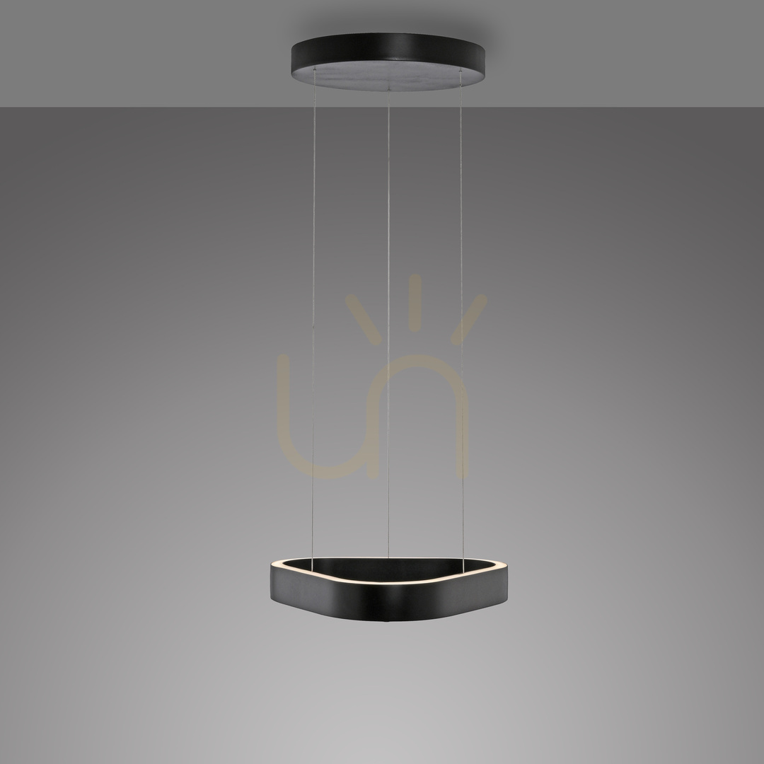 Displej Q-STRETTO 2689-18 Čierne závesné svietidlo s 2 LED diódami Q-STRETTO 2689-18 Čierne závesné svietidlo s 2 LED diódami