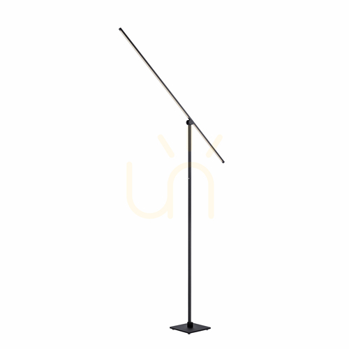 Skontrolujte Stojaca lampa PURE-GRAFO 407-18, čierna, 1xLED