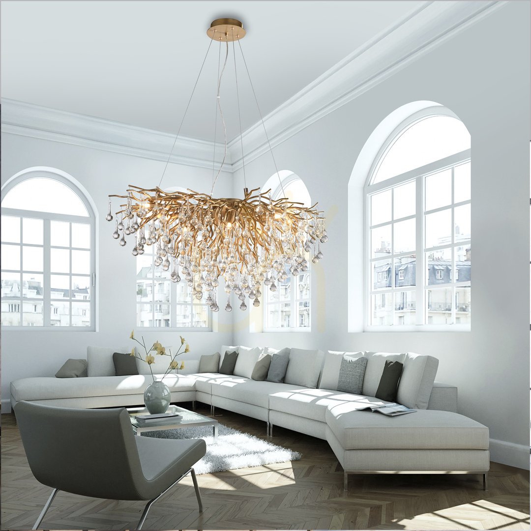 Skontrolujte ICICLE 2192-11 Mosadzné závesné svietidlo, 10xG9 ICICLE 2192-11 Mosadzné závesné svietidlo, 10xG9