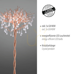ICICLE 232-11 Mosadzná stojaca lampa, 5xG9 small 4
