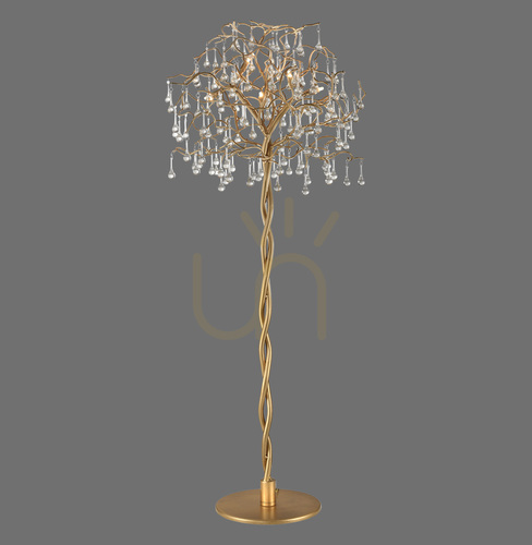 Skontrolujte ICICLE 232-11 Mosadzná stojaca lampa, 5xG9