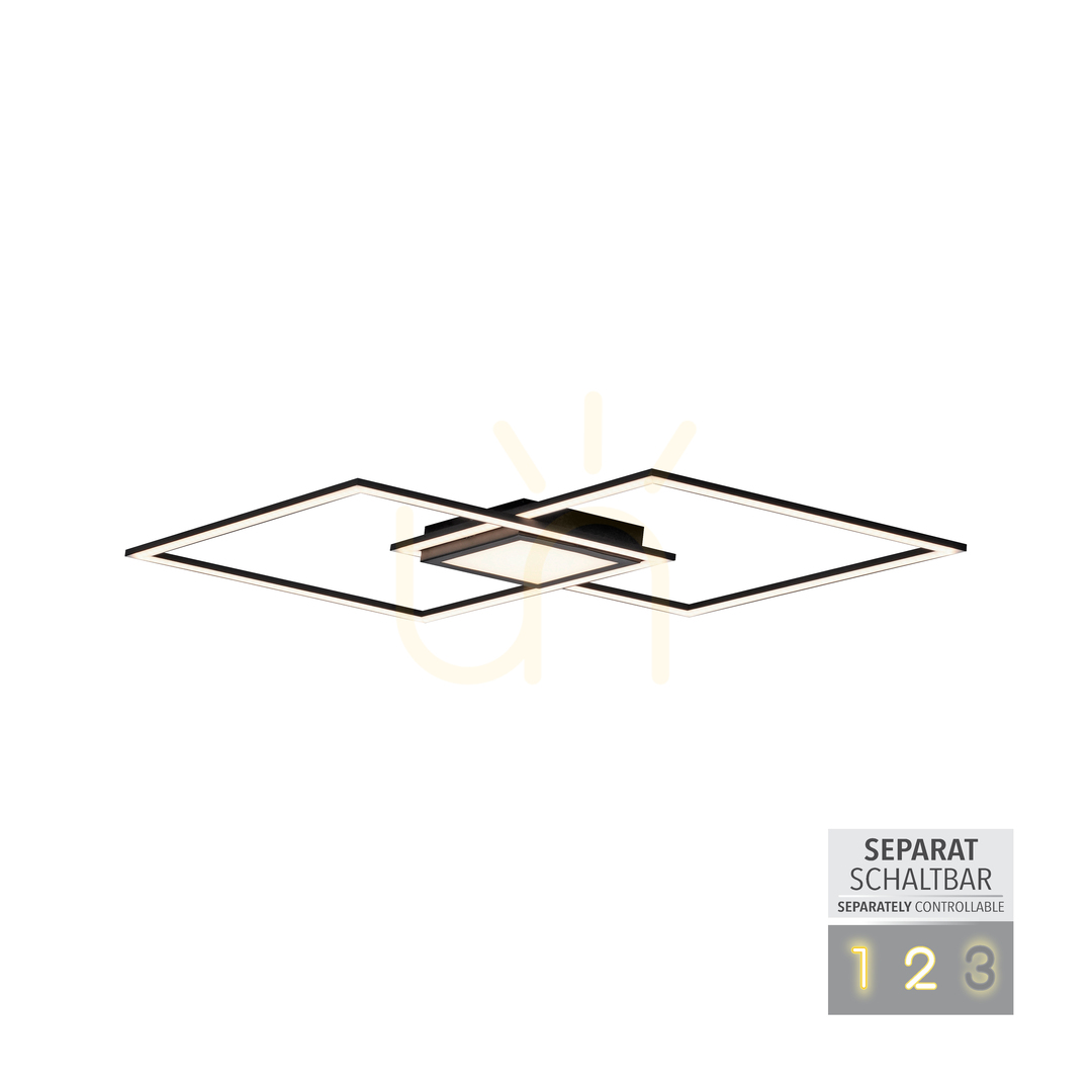 vyhliadka ASMIN 14695-18 Stropné svietidlo, čierne, 1xLED ASMIN 14695-18 Stropné svietidlo, čierne, 1xLED