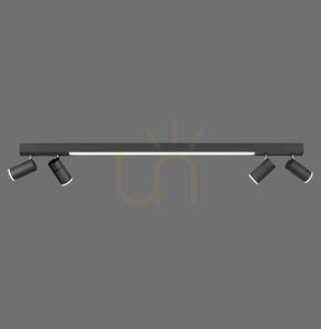 Stropné svietidlo PURE-LINES 6121-13, antracitová farba, 5xLED small 6