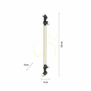 Stropné svietidlo PURE-LINES 6121-13, antracitová farba, 5xLED small 7