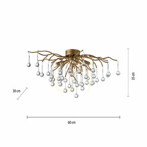 Stropné svietidlo ICICLE 8090-11, mosadz, 4xG9 small 8