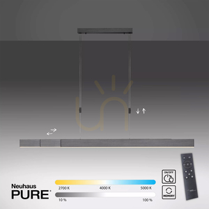 PURE-MOTO 2525-15 Šedé závesné svietidlo s 3 LED diódami small 16