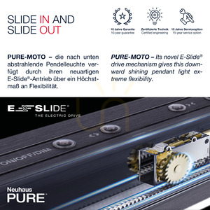 PURE-MOTO 2525-15 Šedé závesné svietidlo s 3 LED diódami small 3