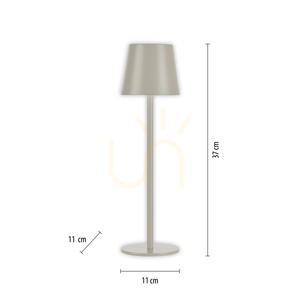 Stolná lampa EURIA 19250-40, sivá, 1xLED small 8