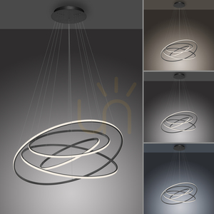 TESSARA 2124-13 Antracitové závesné svietidlo s 1xLED small 5
