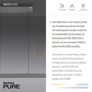PURE-MOTO-RISE 2545-15 Šedé závesné svietidlo s 3 LED diódami small 3