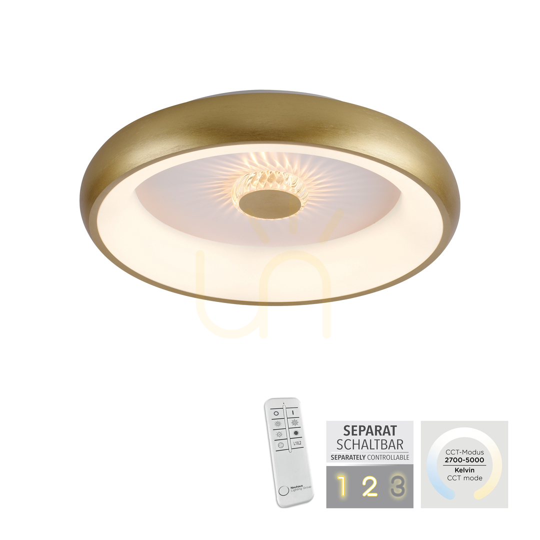 vyhliadka VERTIGO 14384-60 Mosadzné stropné svietidlo, 1xLED VERTIGO 14384-60 Mosadzné stropné svietidlo, 1xLED