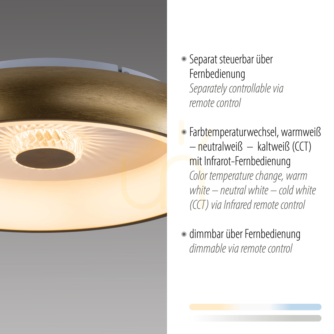 Displej VERTIGO 14384-60 Mosadzné stropné svietidlo, 1xLED VERTIGO 14384-60 Mosadzné stropné svietidlo, 1xLED