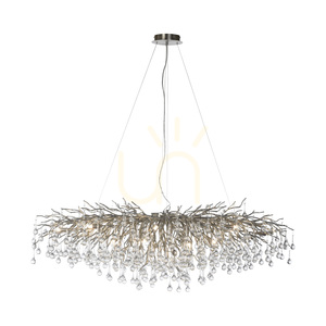 Závesné svietidlo ICICLE 2031-55, strieborné, 15xG9 small 16