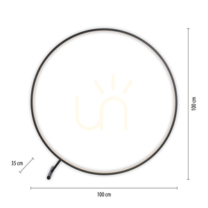 Stojaca lampa HULA 320-18, čierna, 1xLED small 8