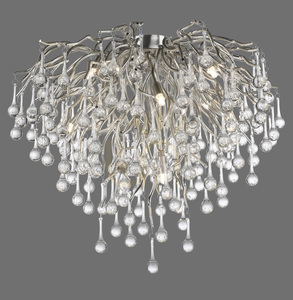 ICICLE 8091-55 Strieborné stropné svietidlo, 9xG9 small 1