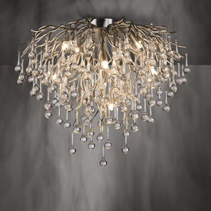 ICICLE 8091-55 Strieborné stropné svietidlo, 9xG9 small 5