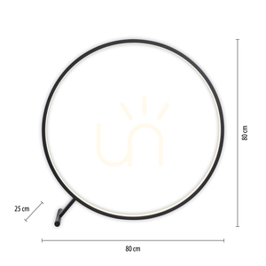 Stojaca lampa HULA 319-18, čierna, 1xLED small 8