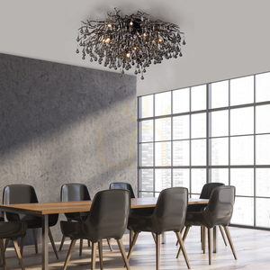 Stropné svietidlo ICICLE 8092-18, čierne, 14xG9 small 16