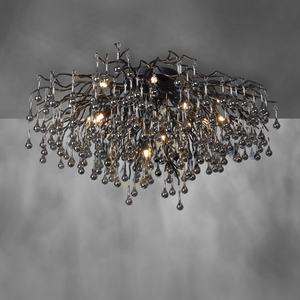 Stropné svietidlo ICICLE 8092-18, čierne, 14xG9 small 5
