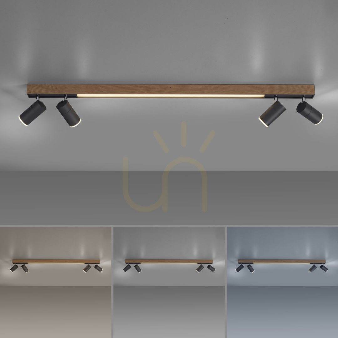 Skontrolujte PURE-LINES 6121-79 Stropné svietidlo, drevený povrch, 5xLED PURE-LINES 6121-79 Stropné svietidlo, drevený povrch, 5xLED