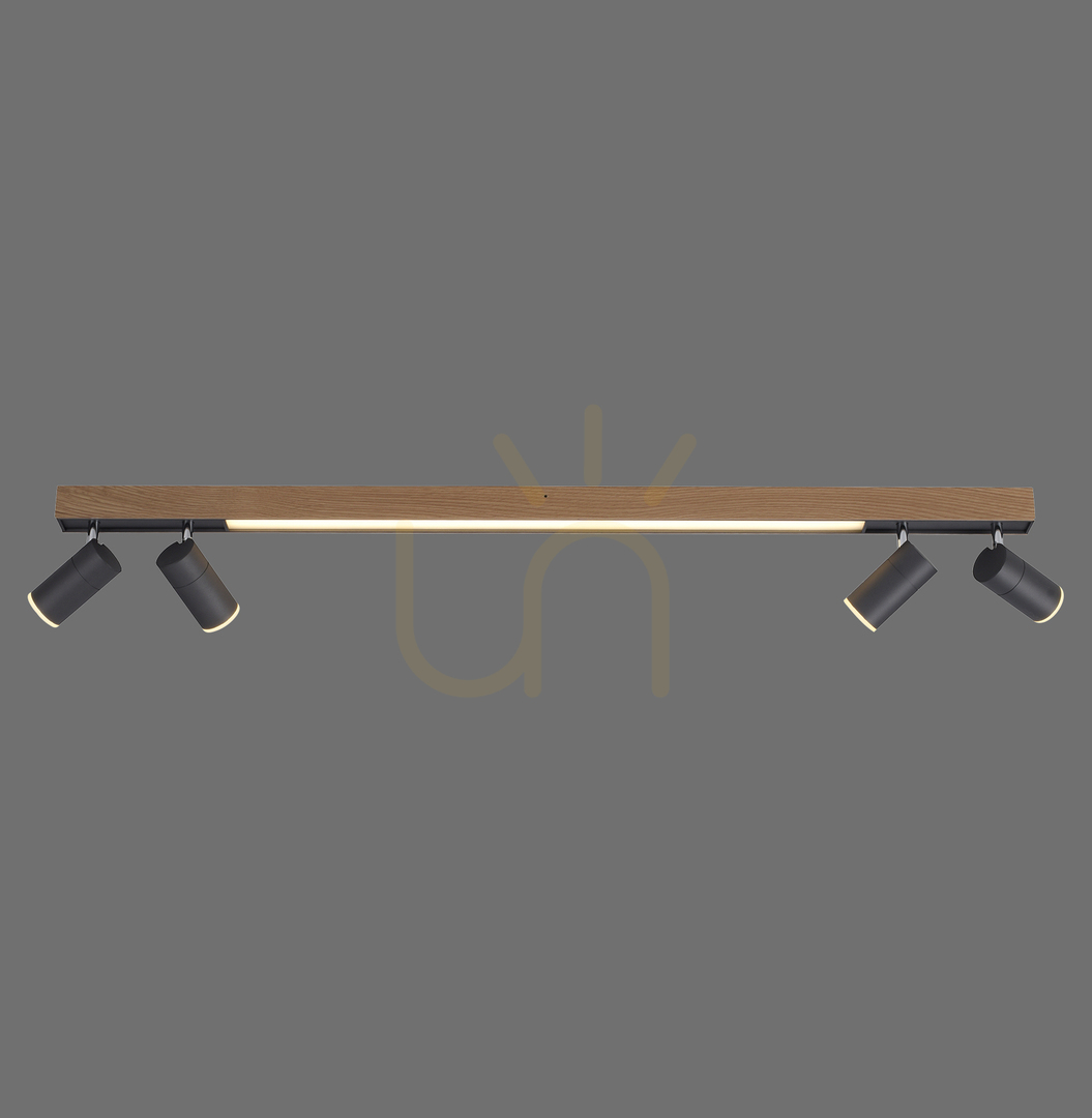 Náhľad PURE-LINES 6121-79 Stropné svietidlo, drevený povrch, 5xLED PURE-LINES 6121-79 Stropné svietidlo, drevený povrch, 5xLED