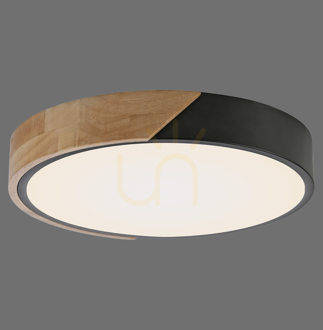 BILA 14288-18 Černé stropní svítidlo, 1xLED